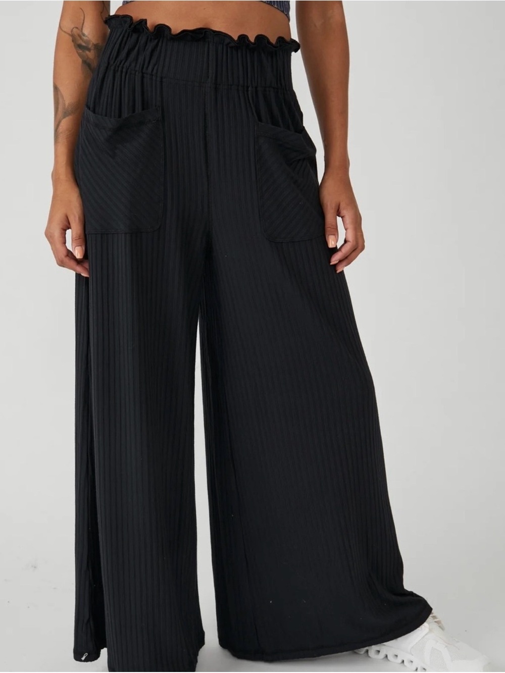 FP Movement Blissed Out Wide Leg Pants Ribbed Size M